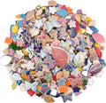 2.5 lb Ceramic Mosaic Tiles for Crafts Mix – Irregular Ceramic Pieces with Flower, Butterfly & Leaf Shapes for Mosaics DIY Art Projects and Home Decor