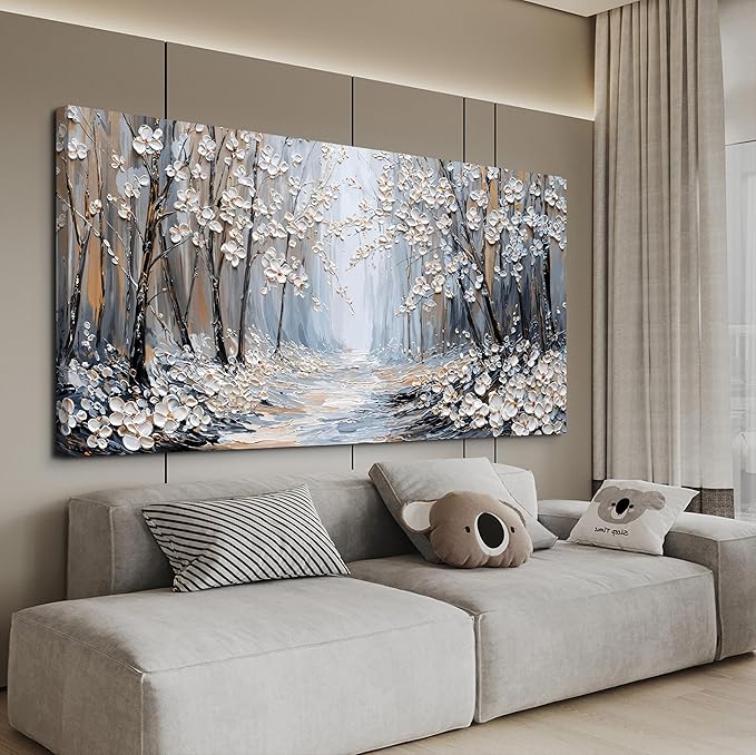 Large Canvas Wall Art Decor Wall Art Pictures for Living Room Canvas Art Wall Decor Artwork for Walls Landscape Oversized Wall Art Prints Modern Flowers Wall Art Decorations Home Office Decor 29"X58"