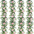 TOCHGREEN 2 Pack 13Ft Artificial Eucalyptus Flower Garland with Pink Roses, Fake Rose Flower Greenery Garland Floral Vines for Wedding Home Party Table Runner Decor (4PCS, Pink)