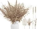 30 Pcs Artificial Christmas Tree Picks and Sprays Glitter Berry Stem Branches Holly Floral Picks Twigs Christmas Tree Ornaments for DIY Xmas Wreath Vase Filler Decorations(Champagne)
