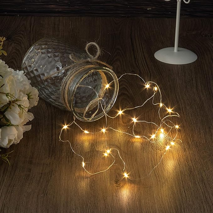 Aitificial LED White Rose Flowers with Glass Vase, Flower Arrangement for Table Centerpiece, Home Office Wedding Decoration