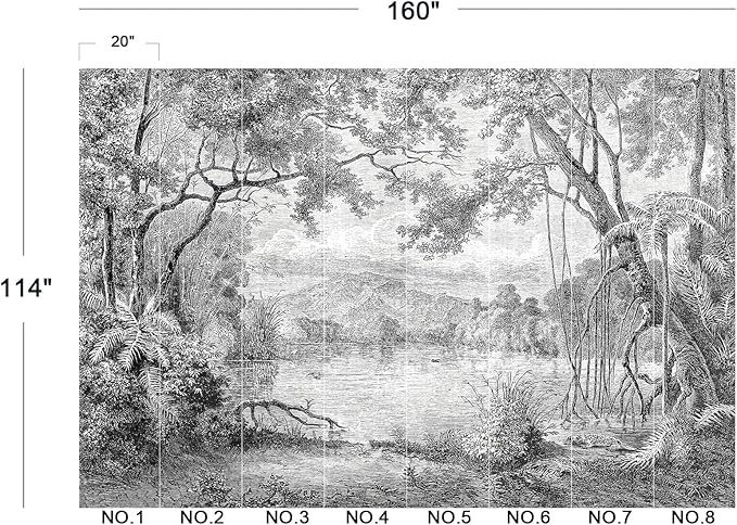 Eierme-The Ancient Scenery of Charming lagoons in Luzon Island Mural Wallpaper Peel and Stick 160" x 114"