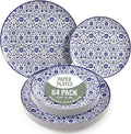 Trendables Heavy Duty Paper Plates Set For 32 Guests - 32 Each Of 8-inch And 10-inch Disposable Plates For Party - Fancy 64 Piece Dinnerware Set For All Occasions | Floral Design, Florentine