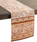 Maison d' Hermine Table Runner 100% Cotton Single Layer Table Runners 48 inches Long for Thanksgiving Christmas Decorations Home Kitchen Dining Party Wedding (Palatial Paisley, 14.5" x 48")