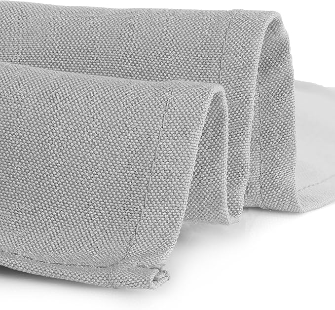 Gee Di Moda Rectangle Tablecloth - 70 x 120 Inch Silver Table Cloth for 6 or 8 Foot Rectangle Table - Heavy Duty Washable Fabric - for Buffet Table, Holiday Party, Dinner, Wedding & Baby Shower