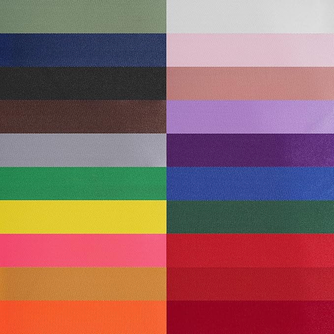 LIUYAXI 20 Colors Rainbow Ribbon Solid Color Assortment Double Face Satin Ribbon for Gift Wrapping Happy Birthday Wedding Party Decorations 1 1/2" X 5 Yard Each Total 100 Yds Per Package