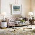 SAFAVIEH Evoke Collection 4' x 6' Grey / Gold EVK236P Floral Non-Shedding Living Room Bedroom Accent Rug