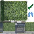Artificial Boxwood Roll Panel Backdrop: 48"X120" UV-Anti Greenery Faux Grass Wall Hedge for Indoor Outdoor Green Decor & Backyard Background Decorations Fence Covering Privacy